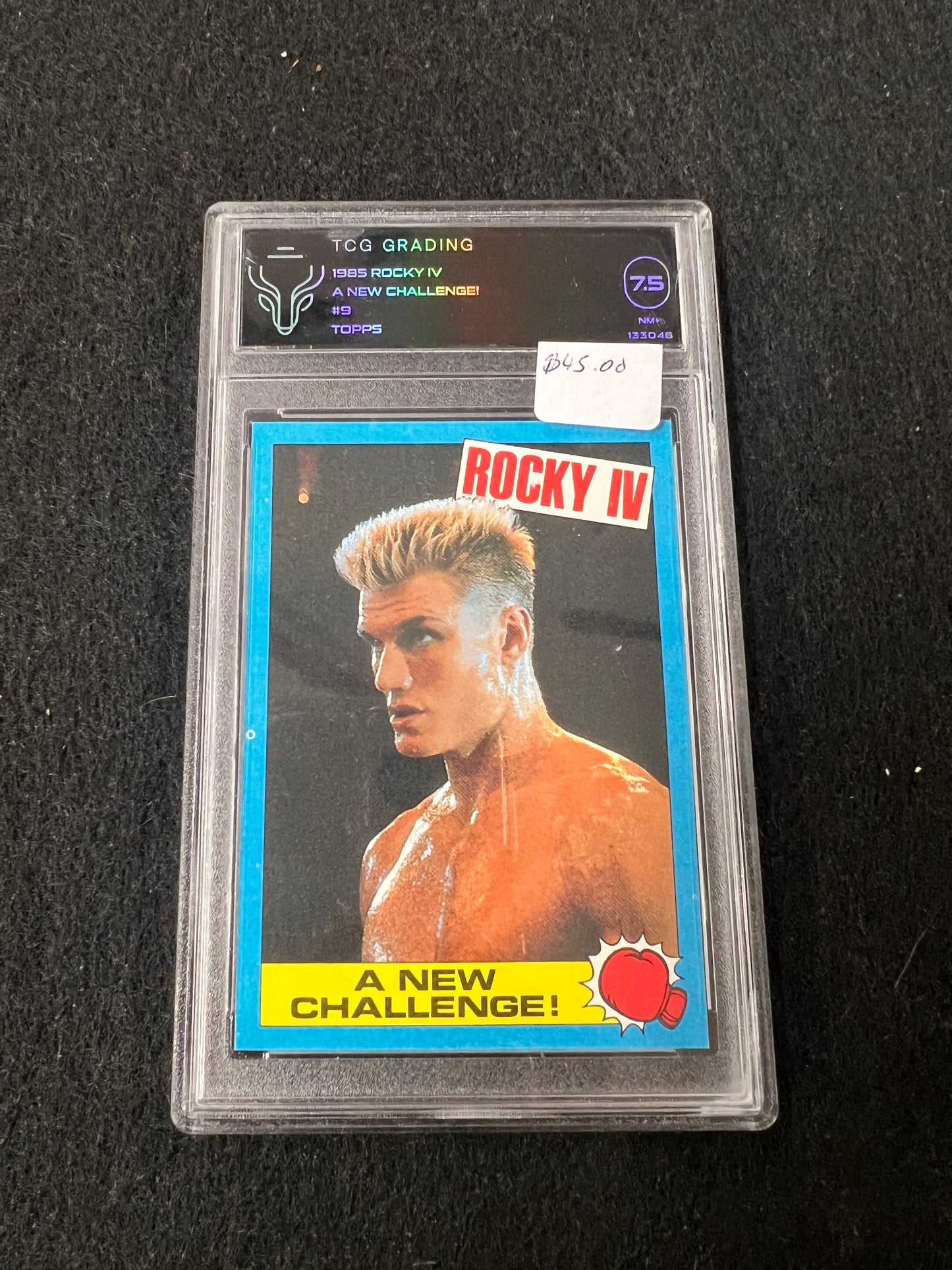 1985 Rocky IV A New Challenge! #9 Ivan Drago TOPPS TCG Grading 7.5 NM+