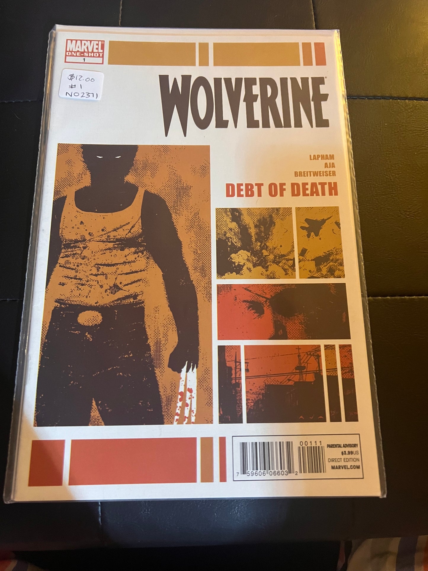 MARVEL COMICS WOLVERINE DEBT OF DEATH #1 NOVEMBER 2011