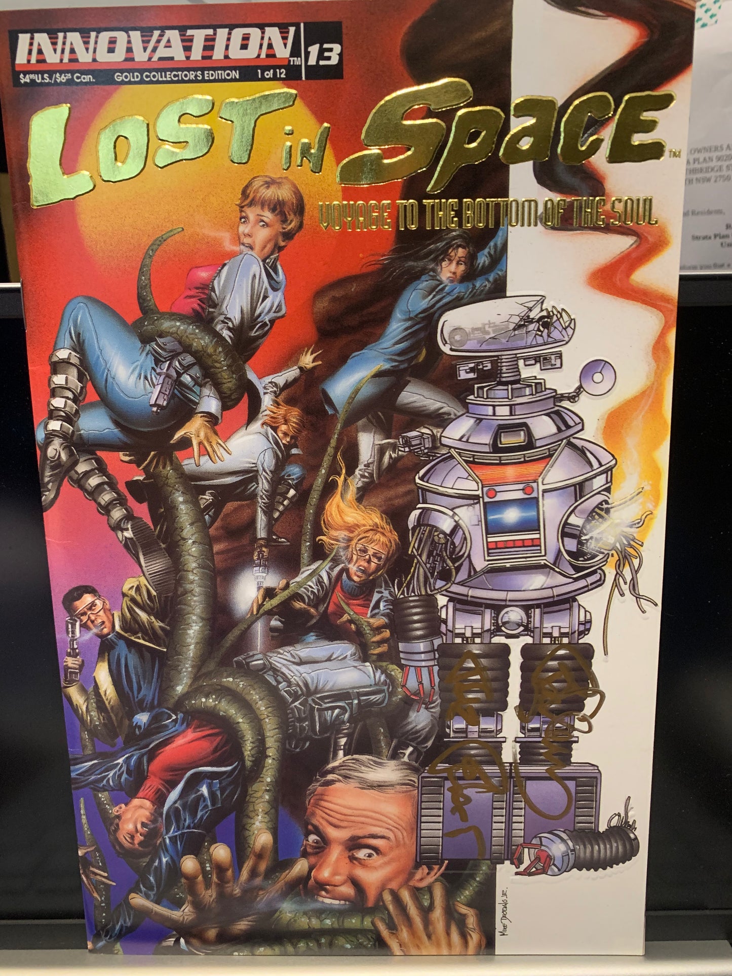 Lost in space comic , photos,certificate ,