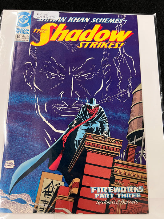 THE SHADOW STRIKES #10 FN DC COMICS