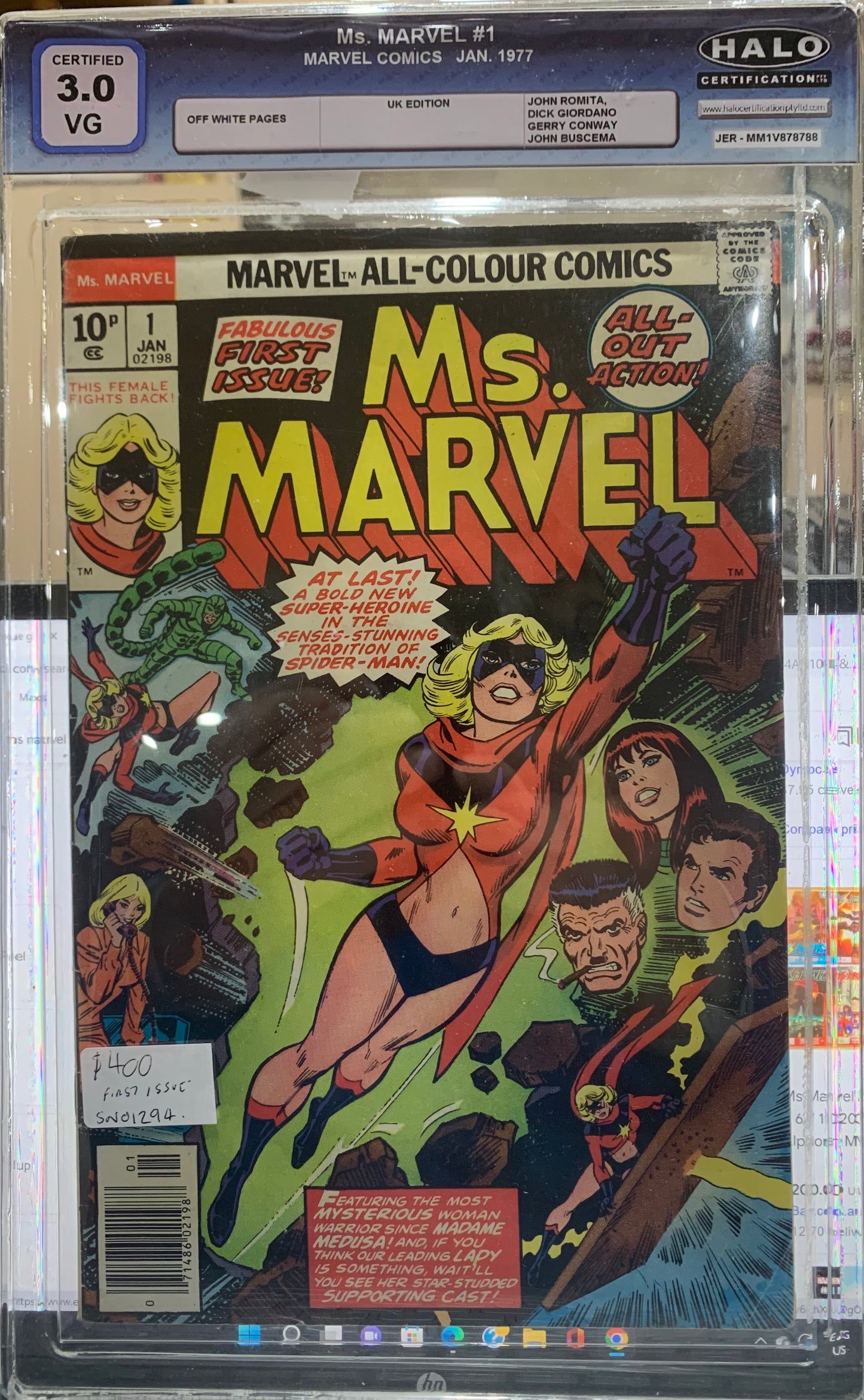 Ms Marvel Fabulous First issue graded gem of a collector