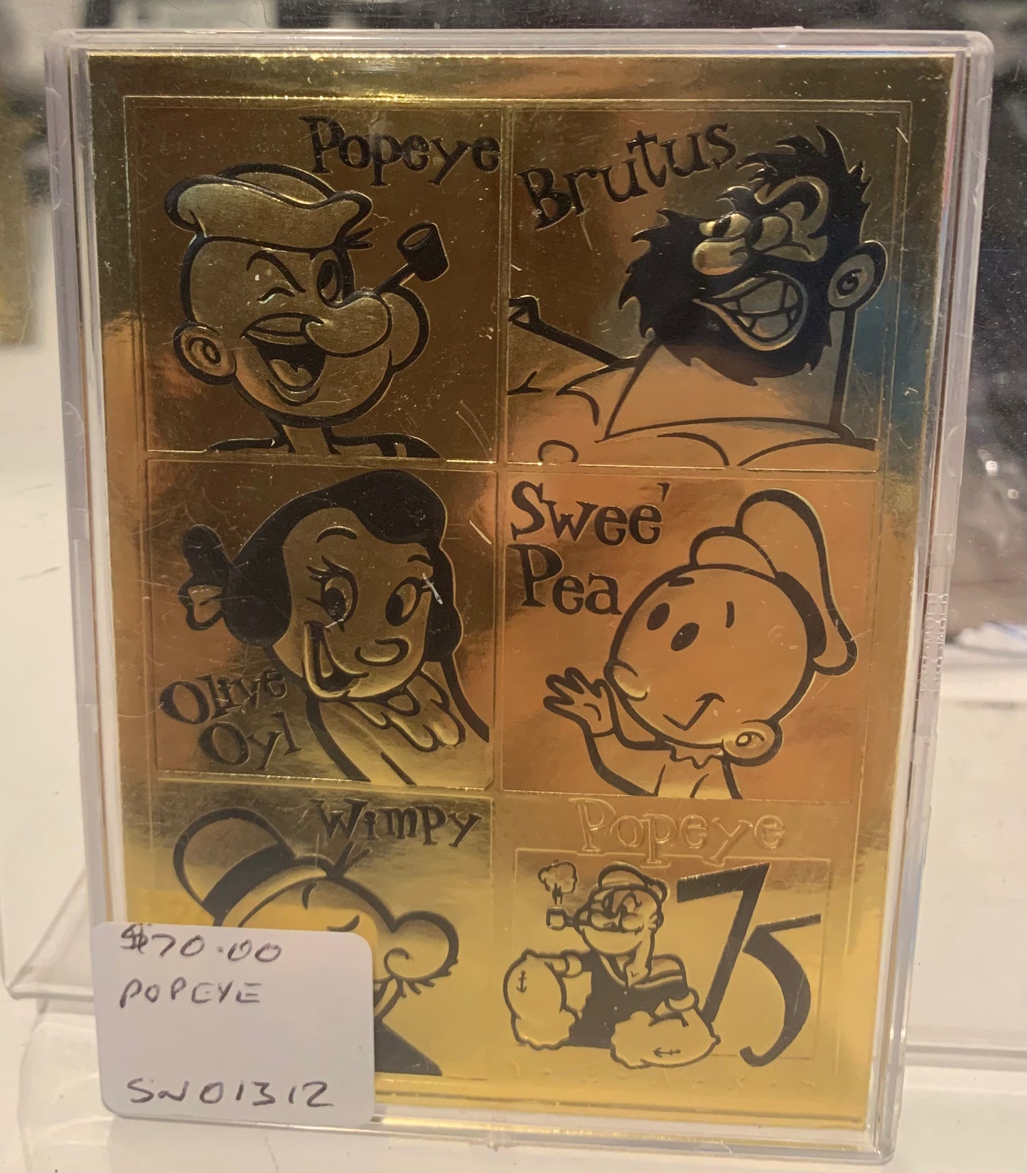 Gold card popeye