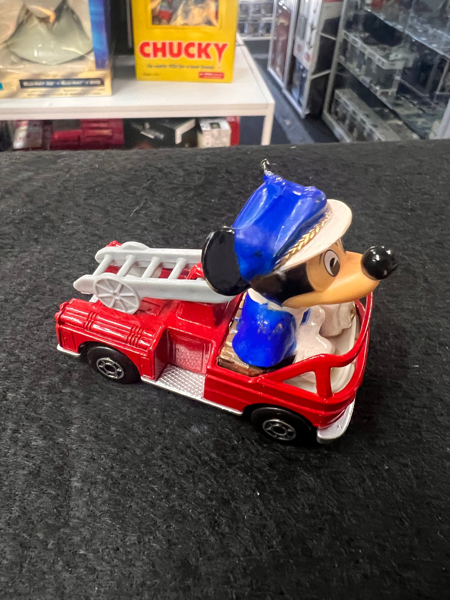 Vintage Mickey Mouse Fire Truck #1, Walt Disney Productions Matchbox