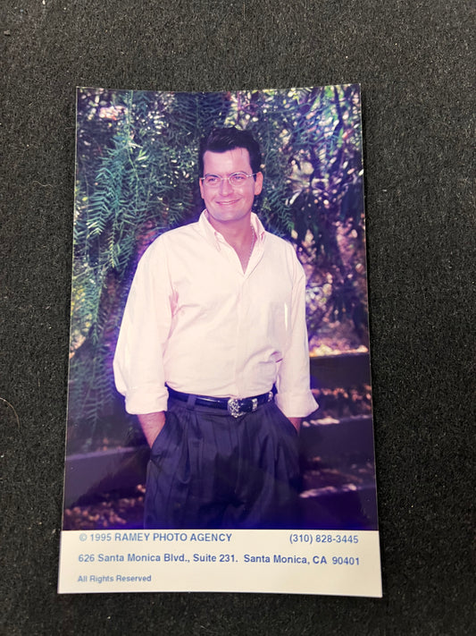 1995 Ramey Photo Agency Charlie Sheen 35mm Picture