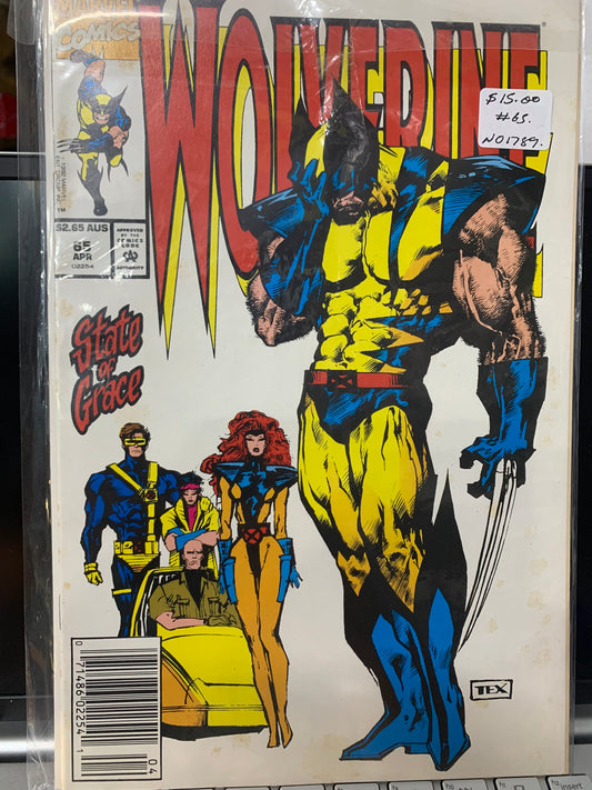 Wolverine marvel comic n65