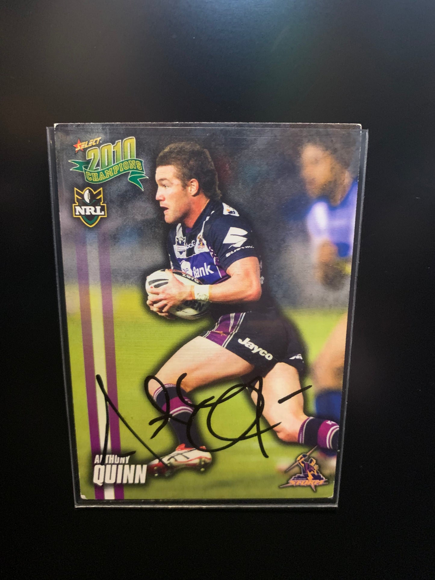 Anthony Quinn nrl signed card