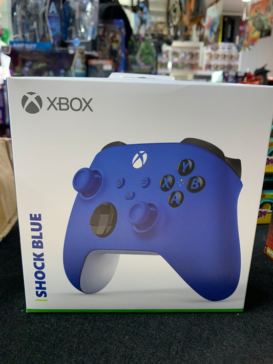 Xbox shock blue wireless controller