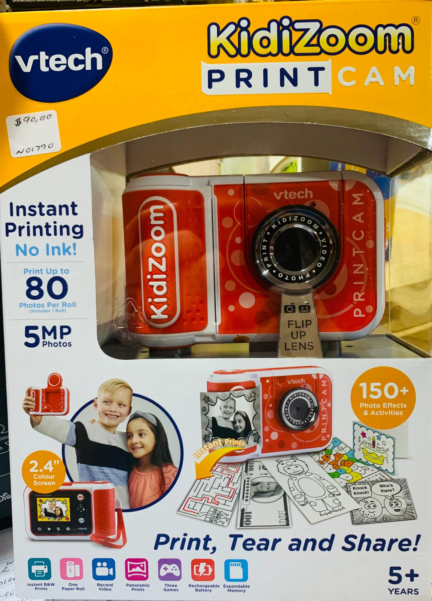 VTech KidiZoom PrintCam - Digital Camera for Children with Built-in Printer