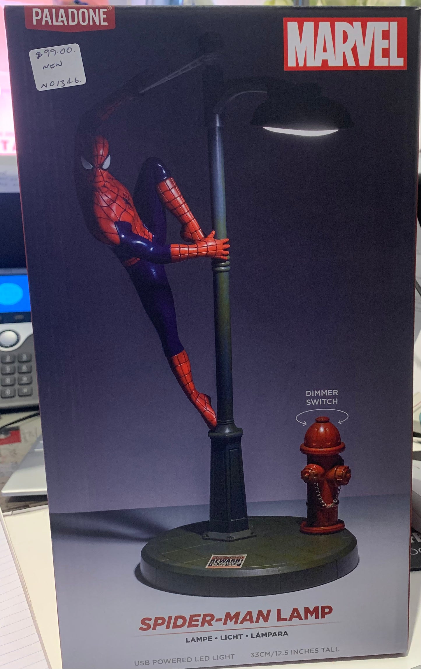 Marvel - Spider-Man - Lamp Post Desktop Light - Loot - BRAND NEW