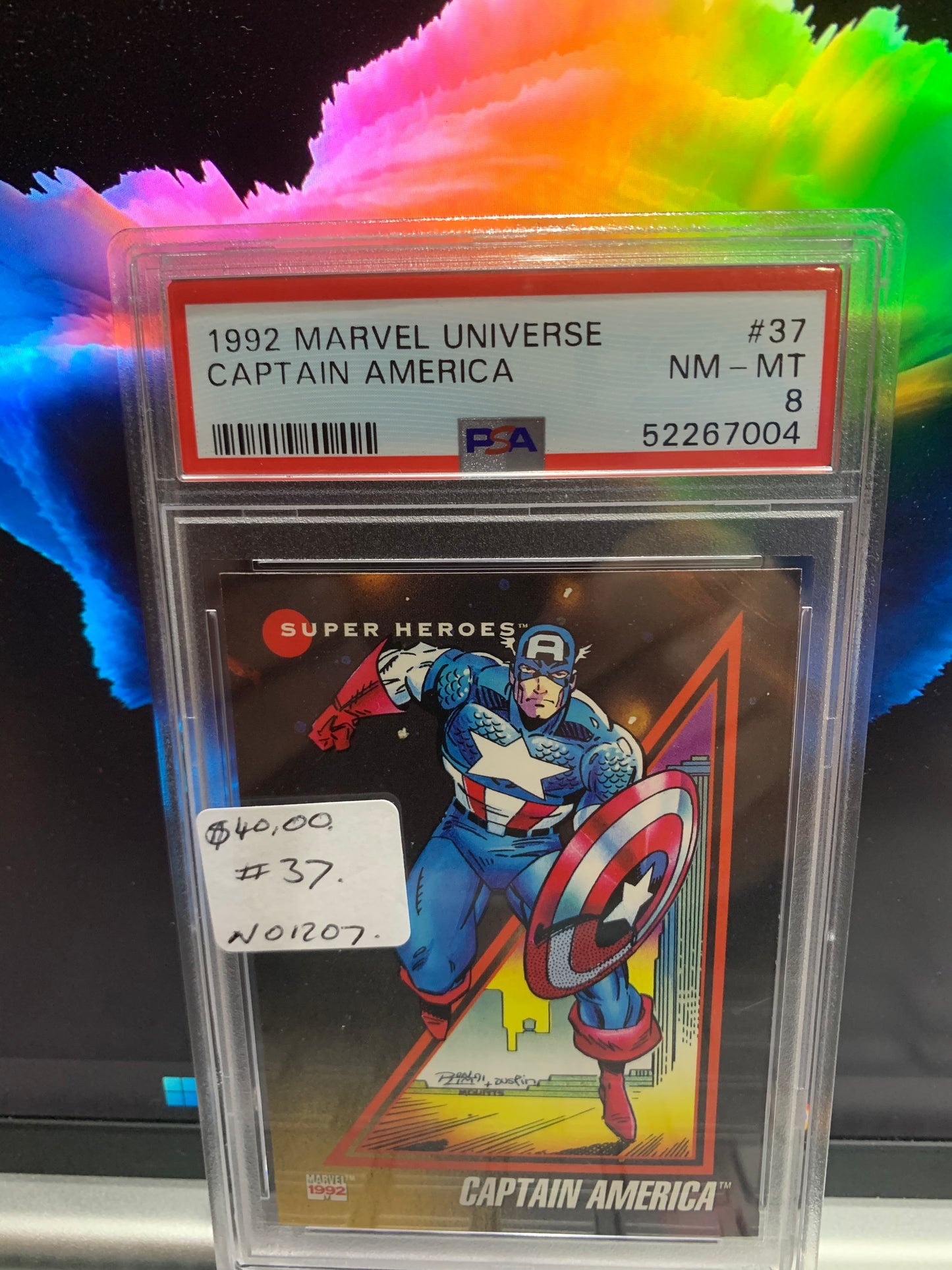 Captain America graded card 8