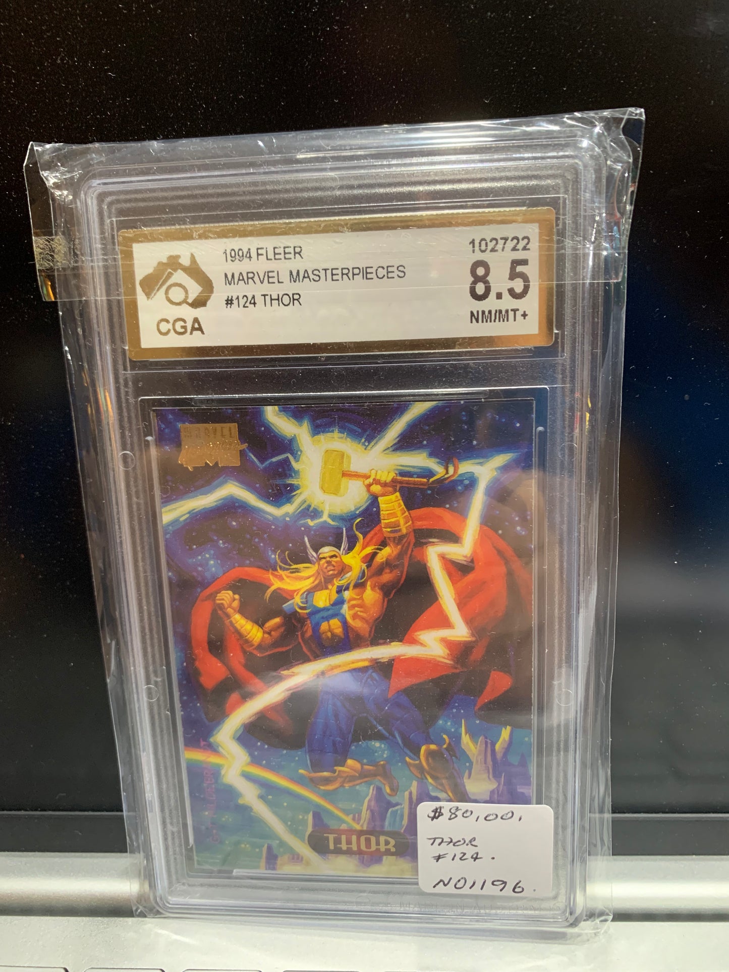 Marvel graded card thor 8.5