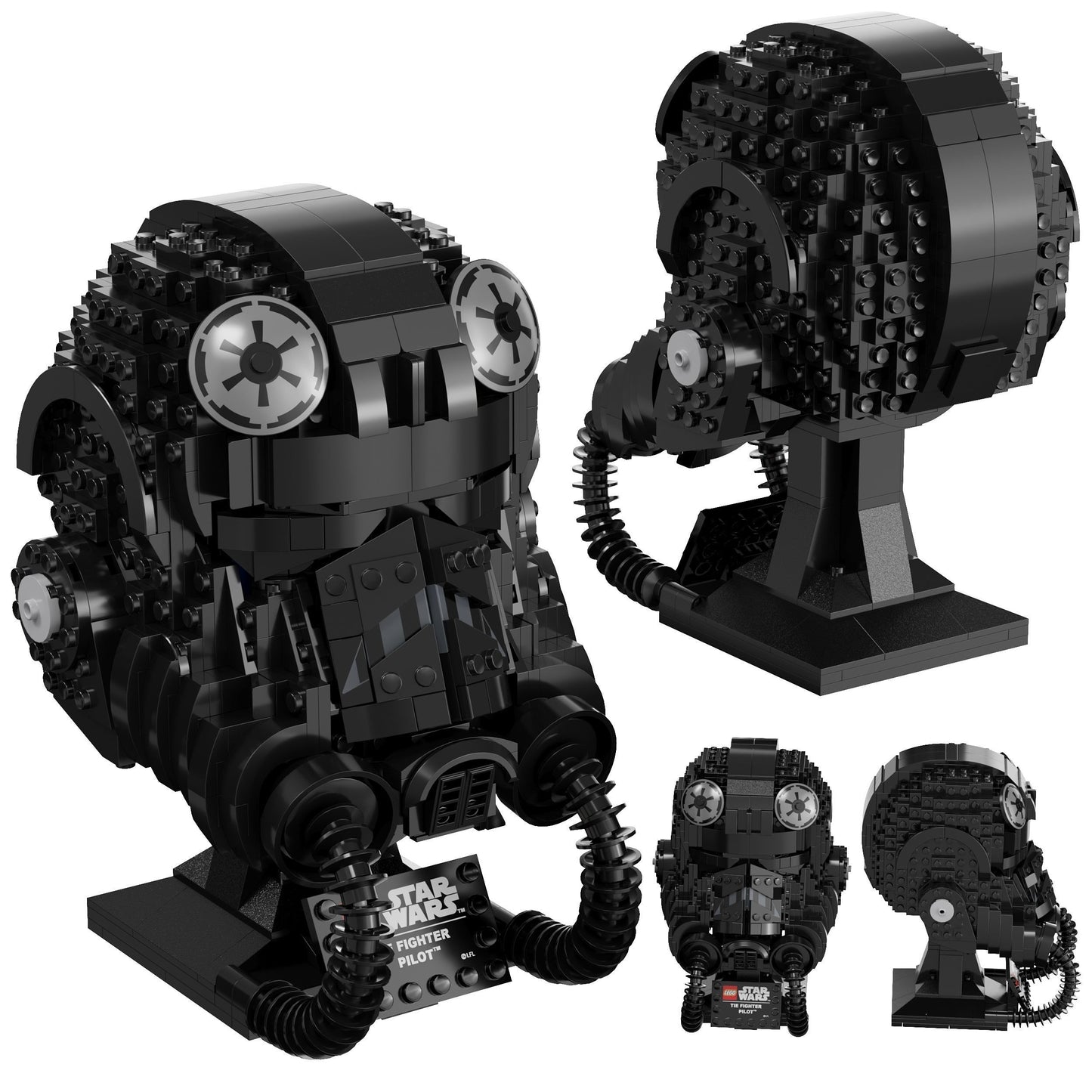 Lego - 75274 TIE Fighter Pilot Helmet 3D model