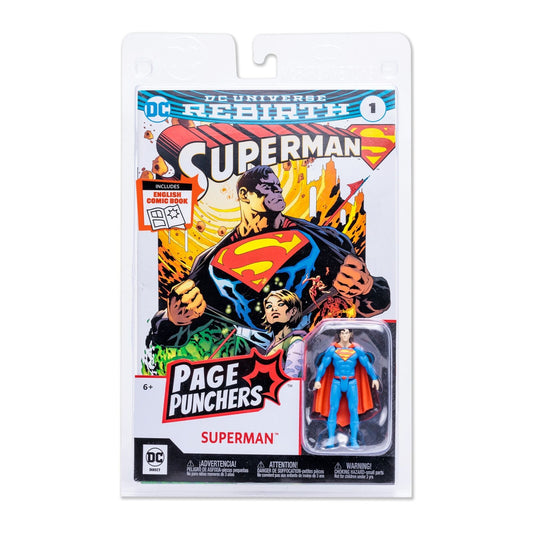 DC Direct Page Punchers Superman 3" with Rebirth Comic - McFarlane Toys