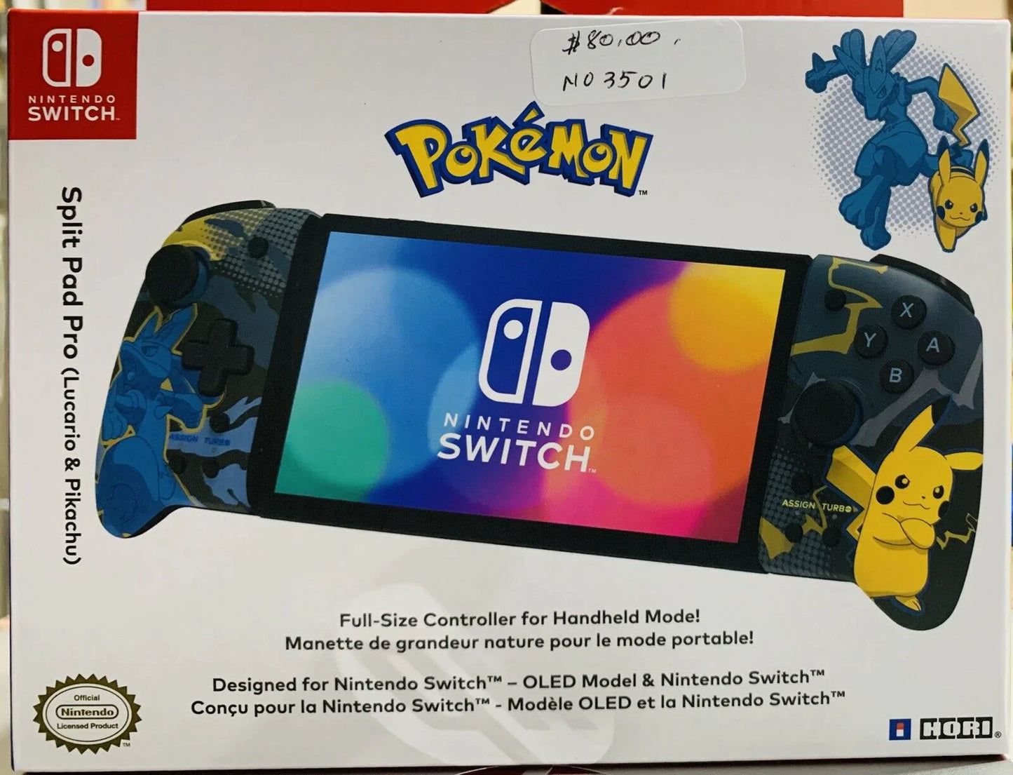 Nintendo Switch Controller Pokémon Spilt Pad Pro