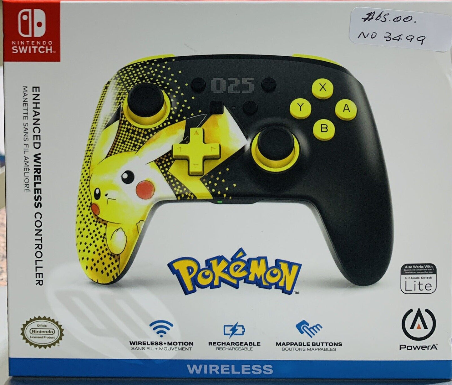 PowerA Enhanced Wireless Controller for Nintendo Switch (Pokemon)