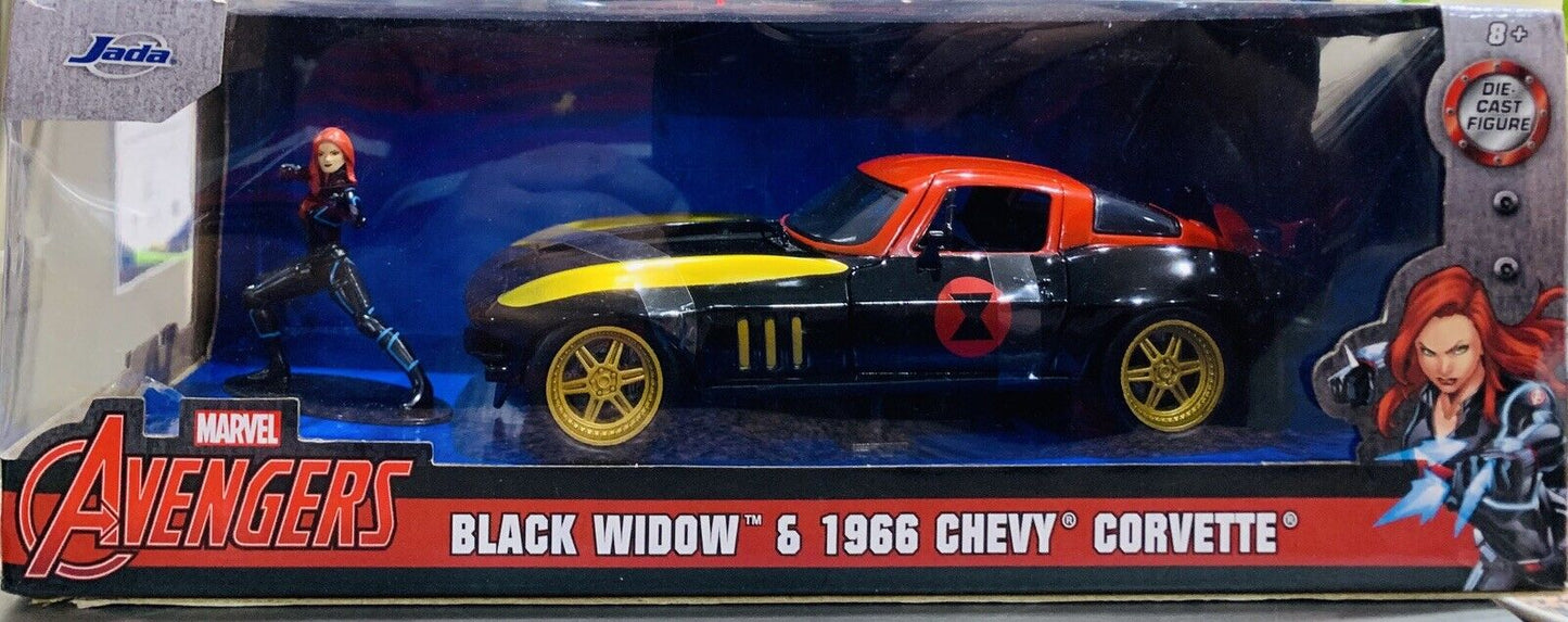 Marvel Avengers Black Widow 1966 Chevy Corvette 1:24 Scale