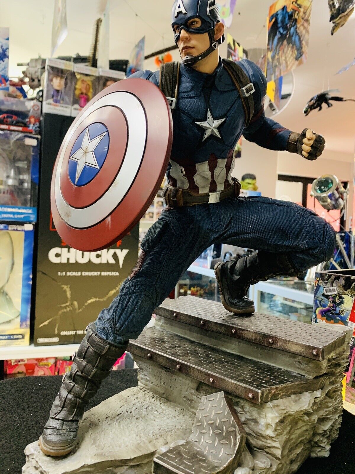 Captain America Iron Studios , Masterpiece 336/350 Rare - N05431