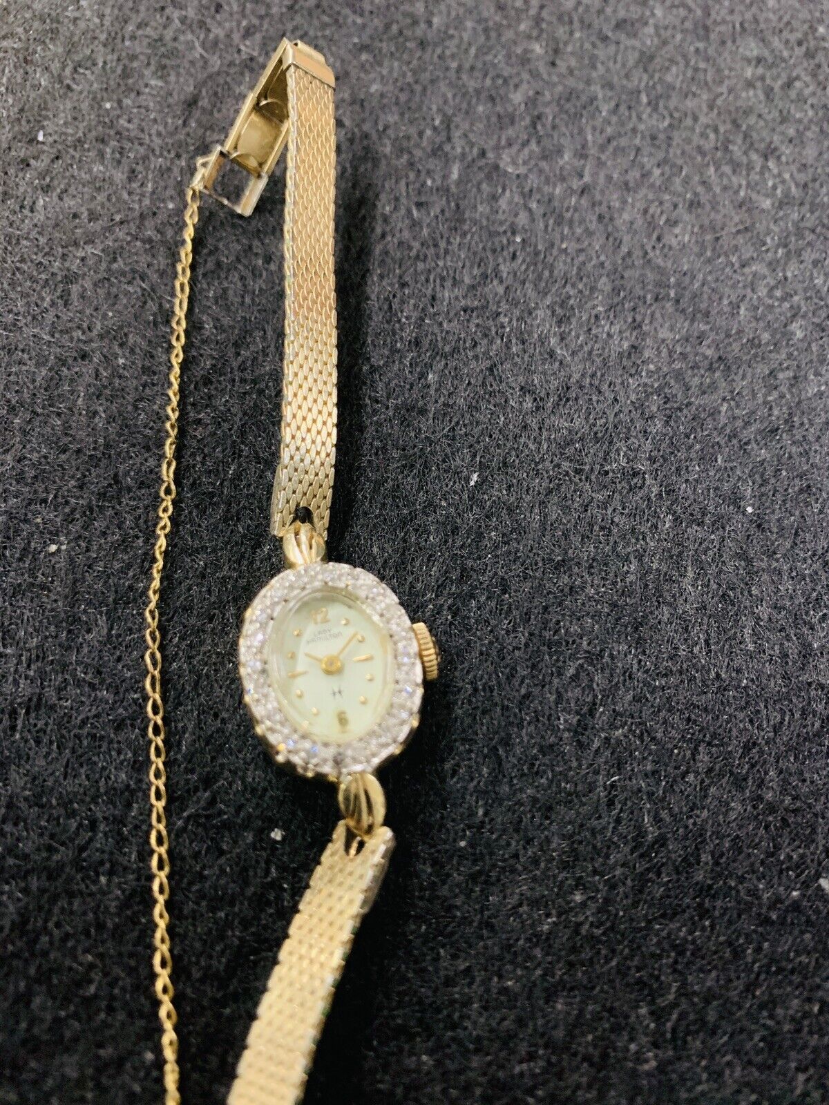 14k gold Hamilton Diamond Watch Vintage A Real Piece Of Art Ladies Watch N05539