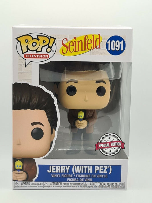 Funko Pop! TV: Seinfeld #1091 Jerry (with pez) Vinyl Figure Walmart Exclusive