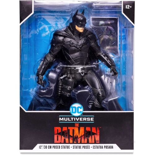 2022 DC MULTIVERSE -THE BATMAN- 12" McFARLANE BATMAN STATUE (ROBERT PATTINSON)