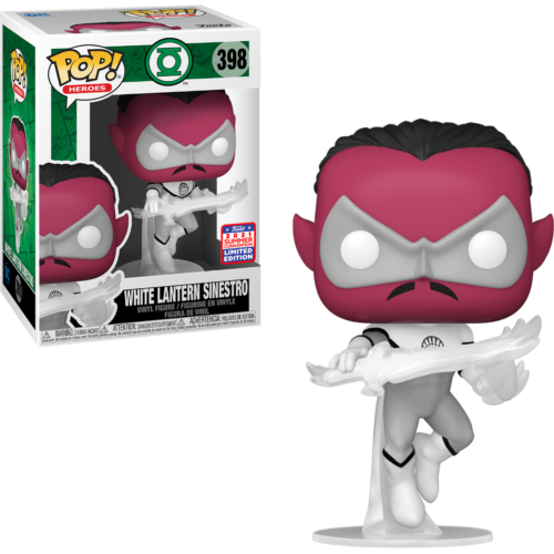 POP Funko DC Comics Green Lantern Heroes White Lantern Sinestro Vinyl Figure Summer Convention Exclusive