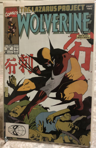 WOLVERINE - No. 28. Early August, 1990. The Lazarus Project - Part 2. Marvel