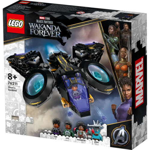 LEGO Marvel Black Panther Wakanda Forever Shuri's Sunbird 355 Piece Set 76211