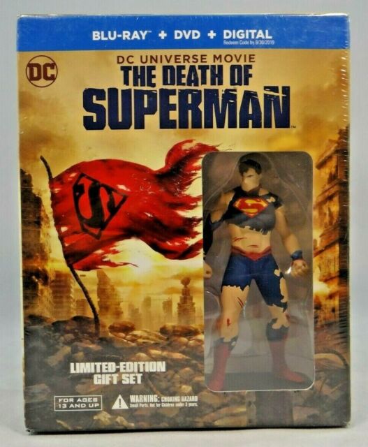 The Death of Superman (Blu-ray/DVD, 2018, Deluxe Edition Includes Figurine)